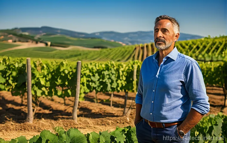 농업기술과 기후변화 대응 전략 - Prompt 1: The Modern Custodian of an Italian Vineyard**